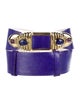 Judith Leiber Wide Leather Belt