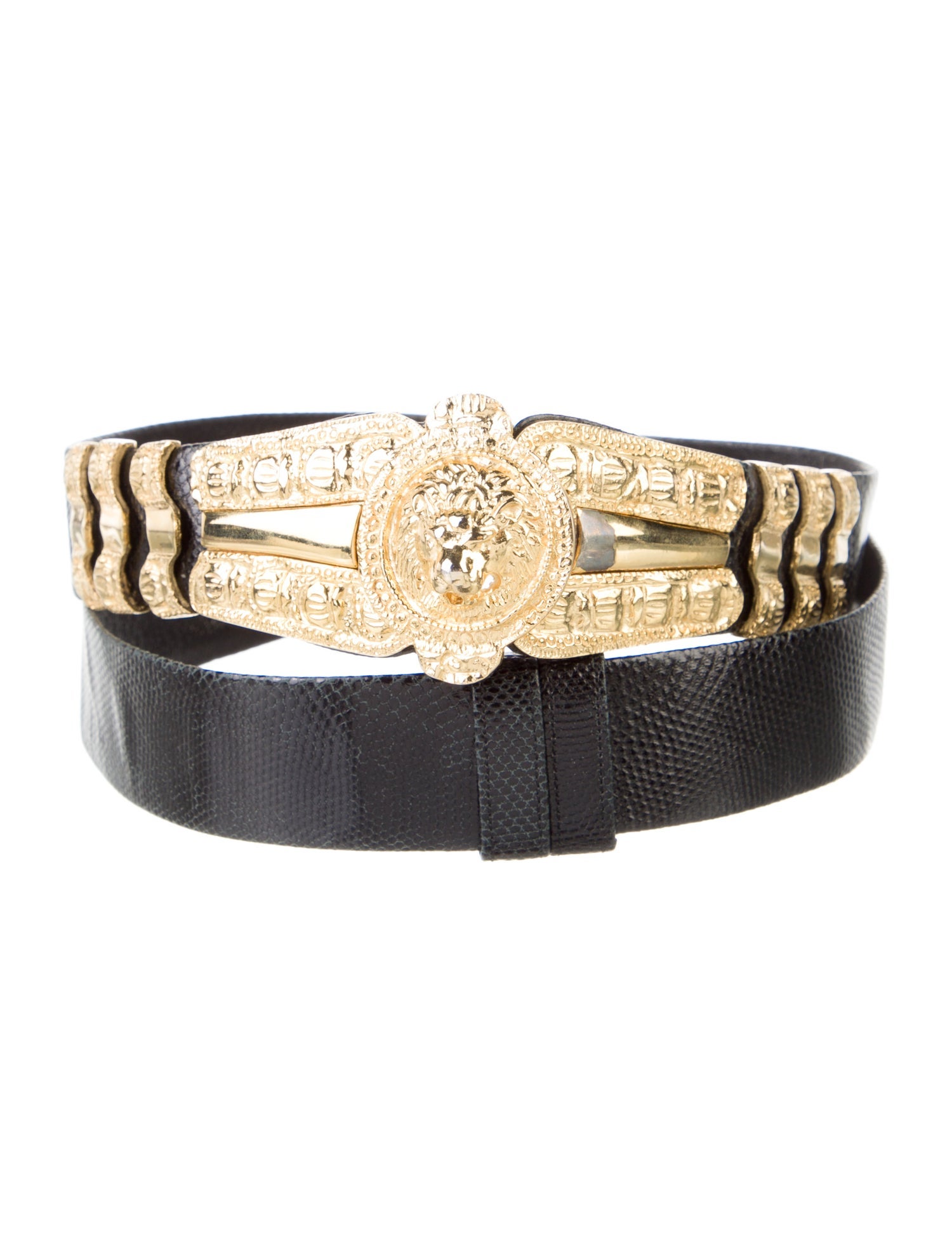 Judith Leiber Leather Belt