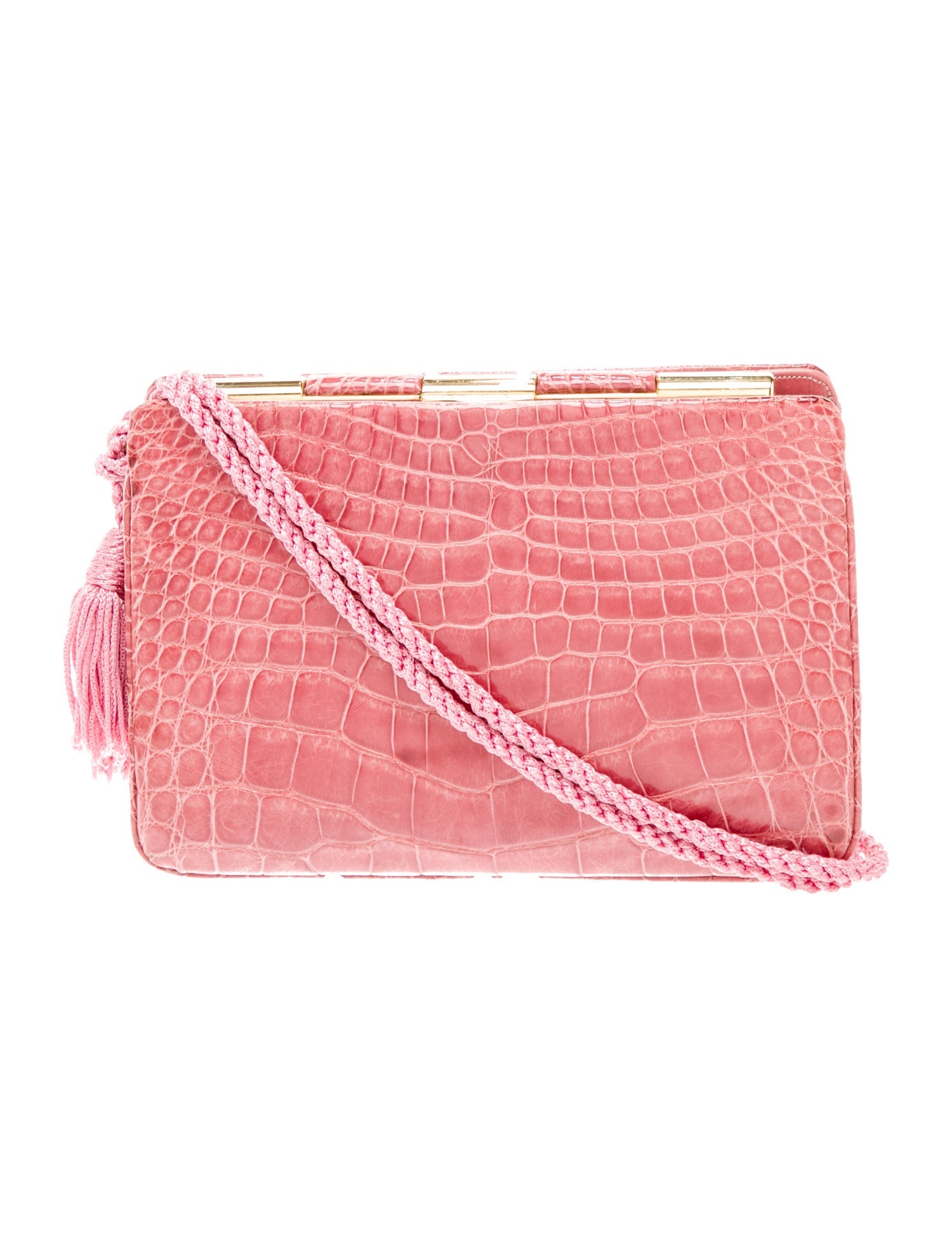 Judith Leiber Alligator Shoulder Bag