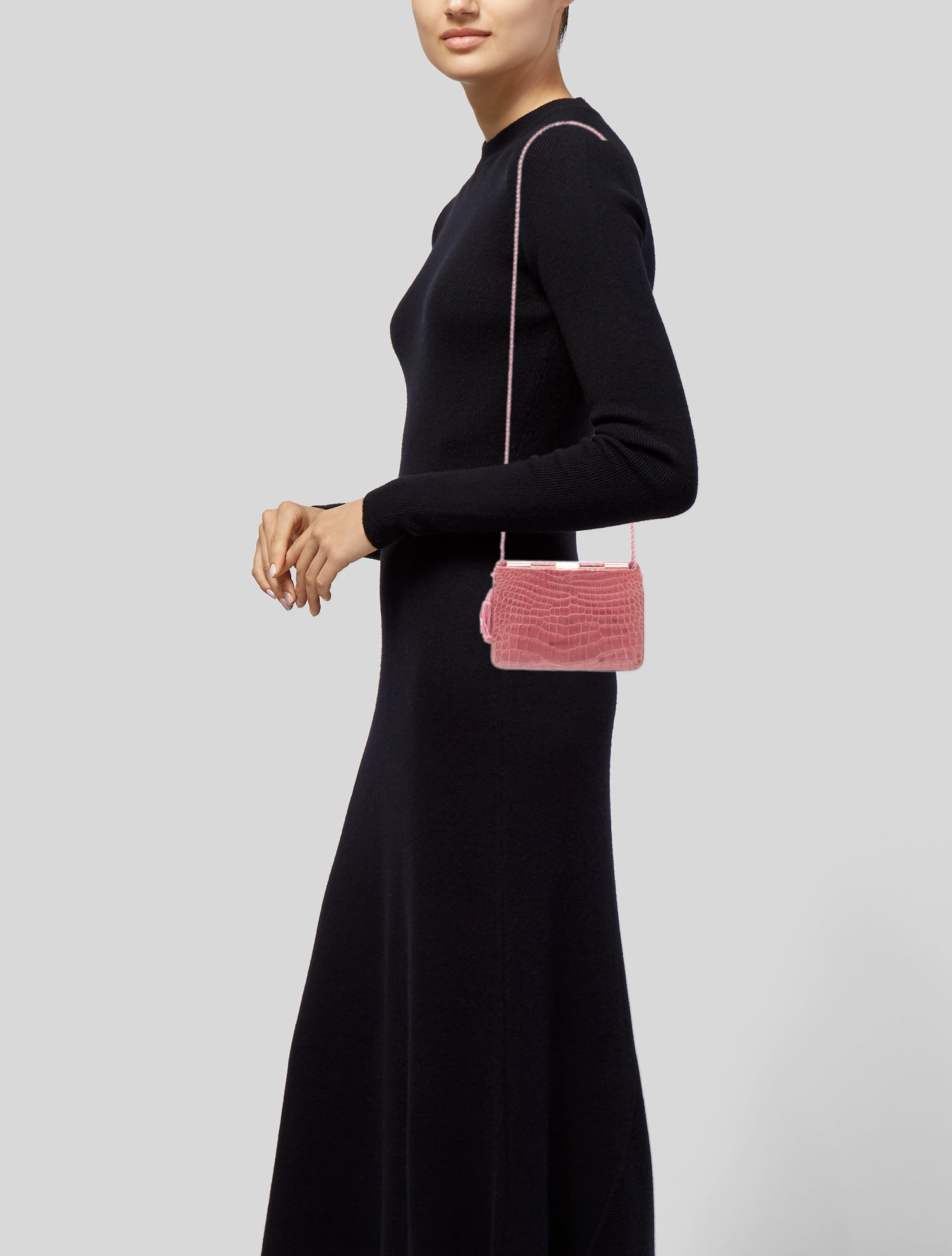 Judith Leiber Alligator Shoulder Bag