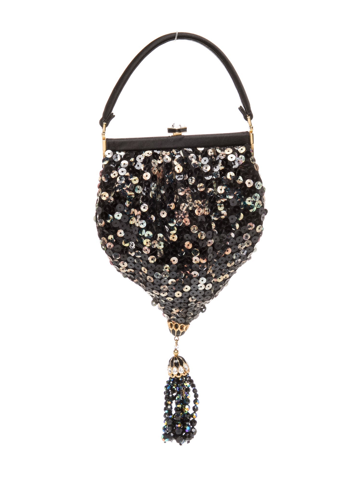 Judith Leiber Sequins Top Handle Bag