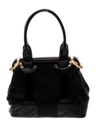 Judith Leiber Leather Top Handle Bag