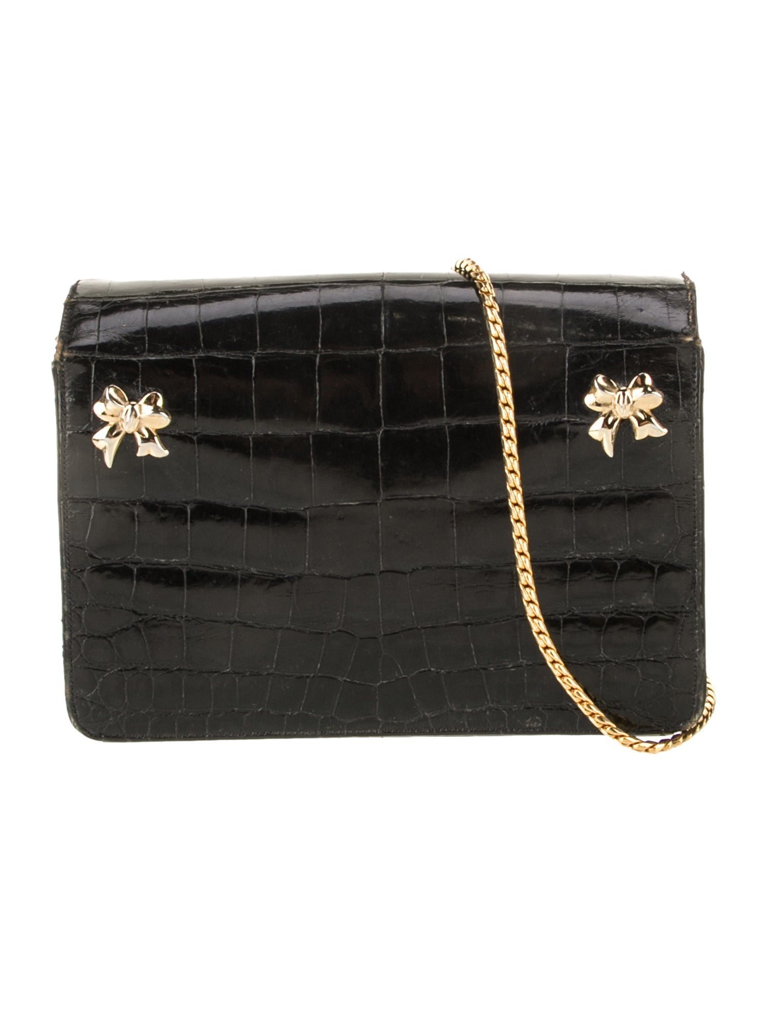 Judith Leiber Alligator Shoulder Bag