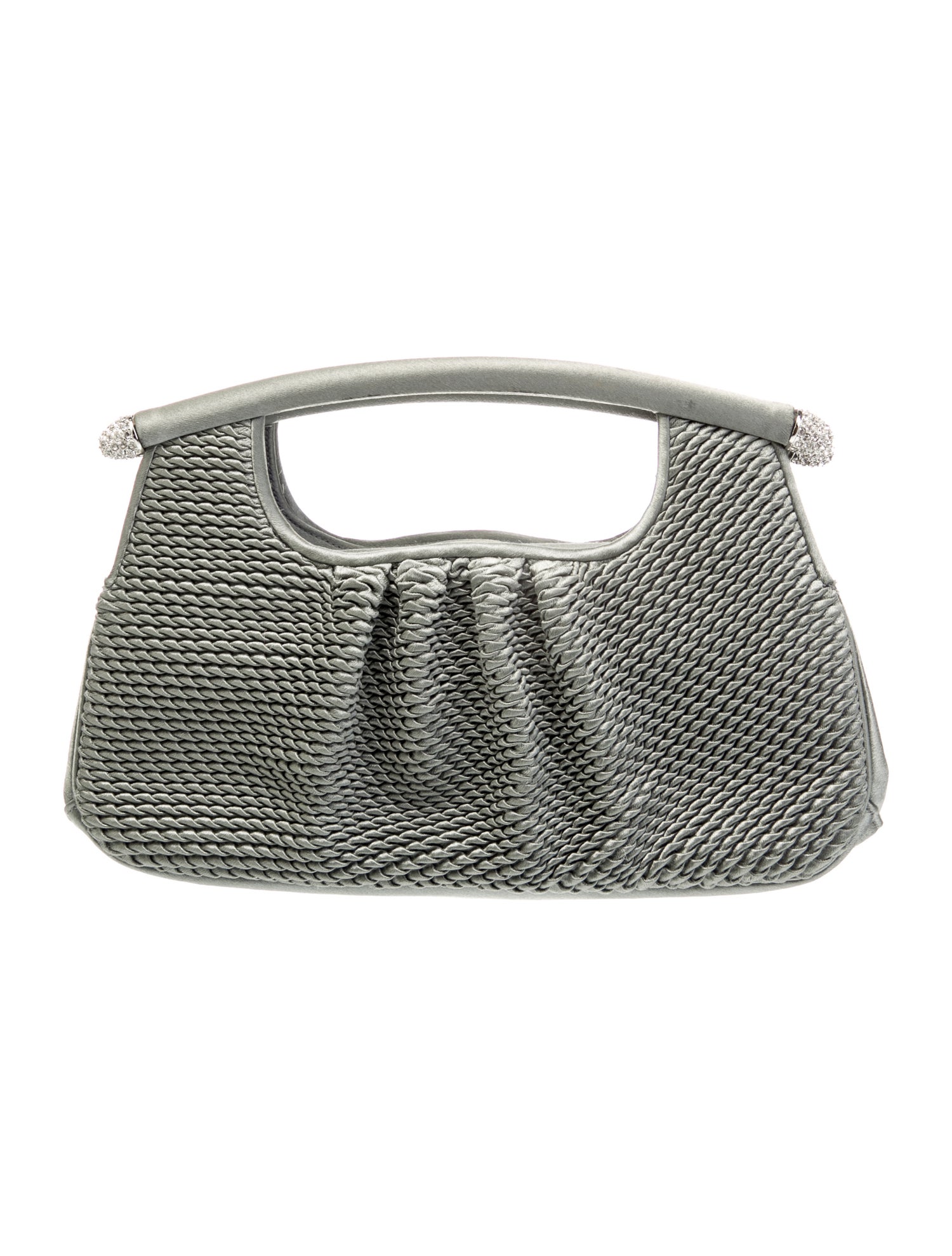 Judith Leiber Satin Top Handle Bag