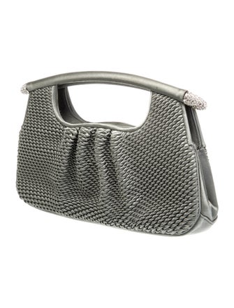 Judith Leiber Satin Top Handle Bag