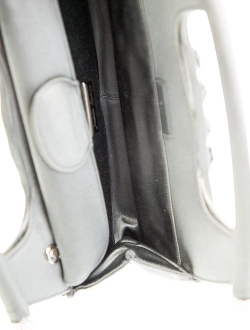 Judith Leiber Satin Top Handle Bag