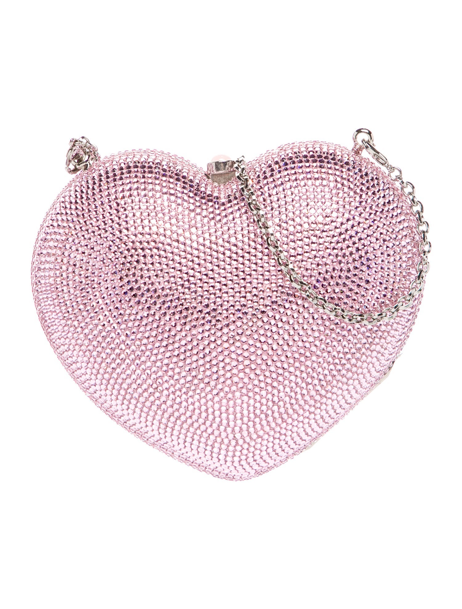 Judith Leiber Crystal L'Amour Petit Coeur Pink Petit w/ Tags
