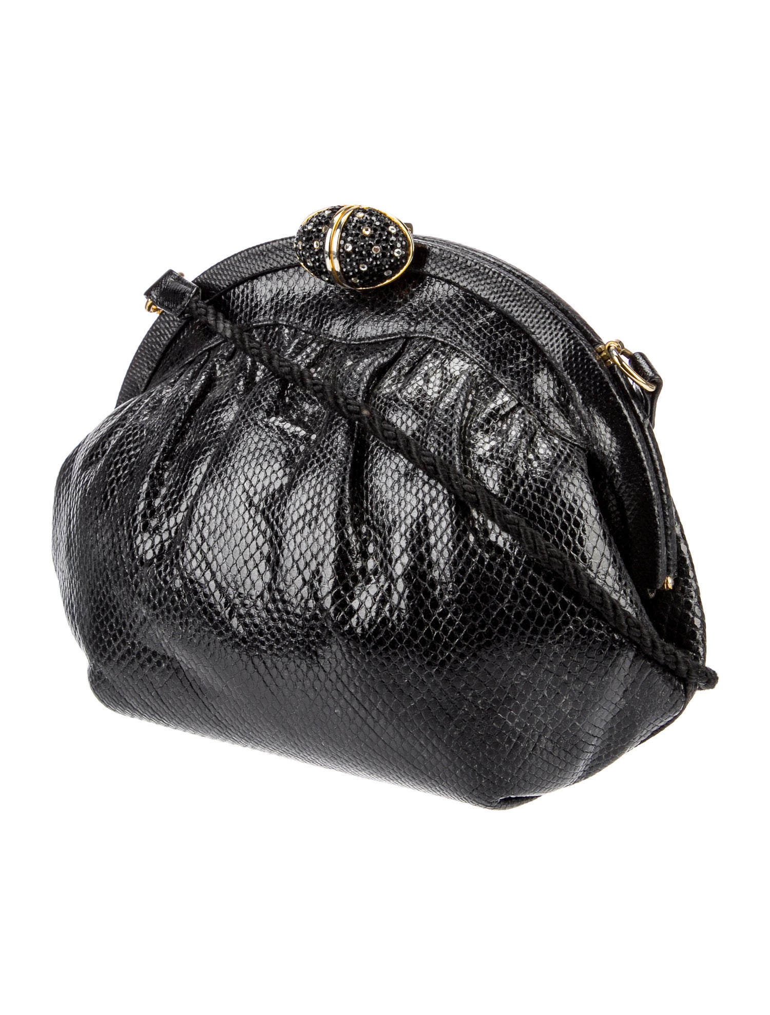 Finesse La Model Embossed Leather Evening Bag