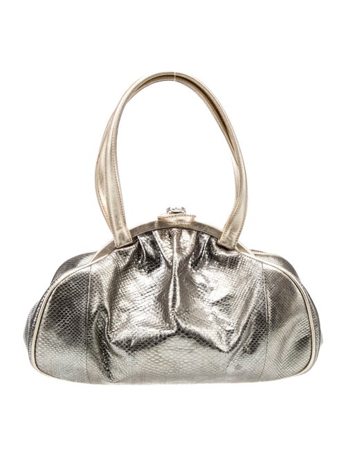 Judith Leiber Leather Top Handle Bag
