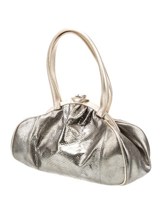 Judith Leiber Leather Top Handle Bag