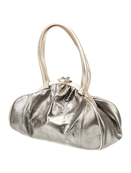 Judith Leiber Leather Top Handle Bag