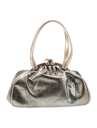 Judith Leiber Leather Top Handle Bag