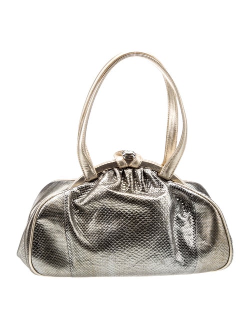 Judith Leiber Leather Top Handle Bag