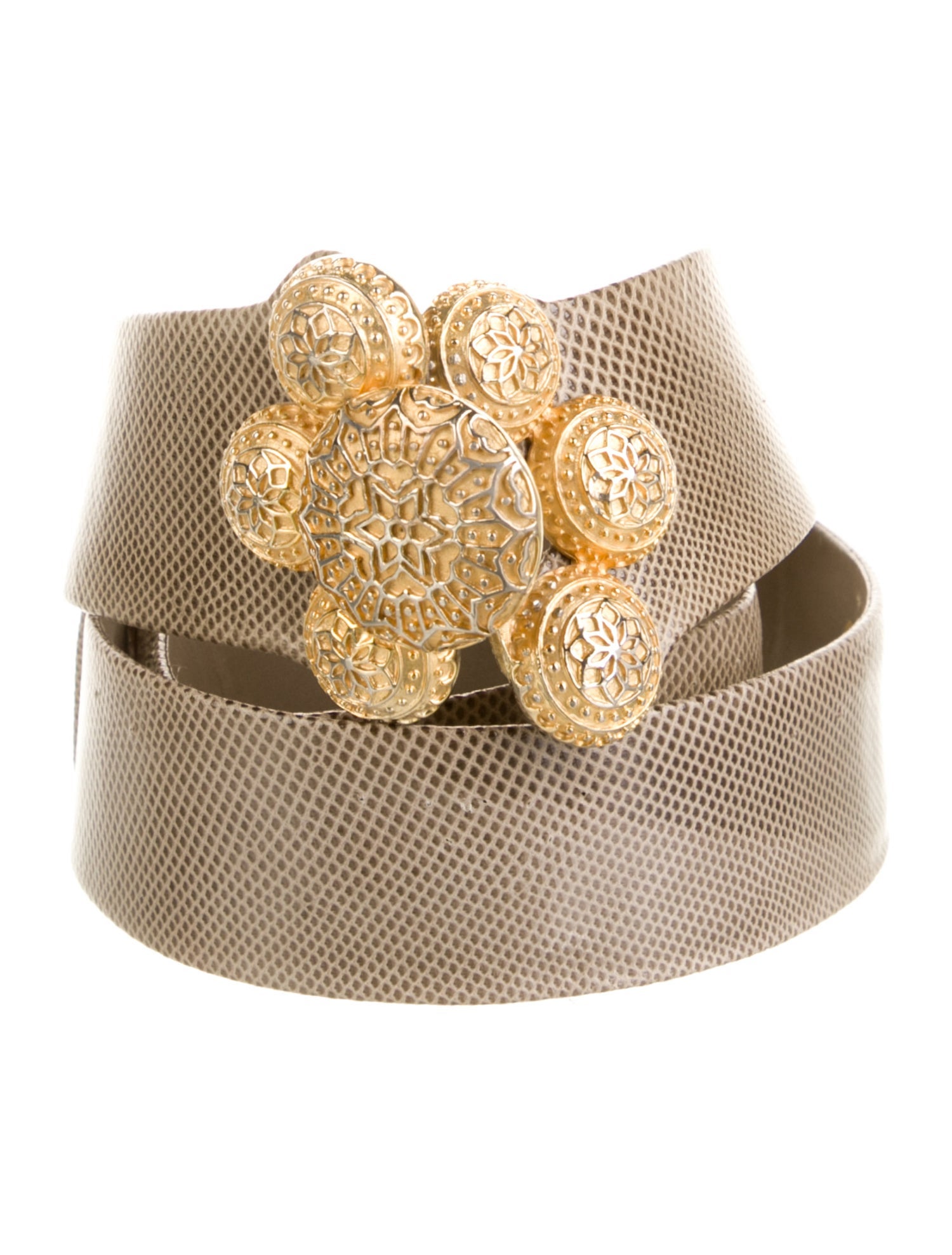 Judith Leiber Leather Belt