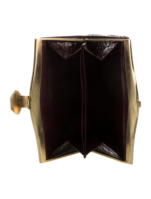 Judith Leiber Snakeskin French Purse