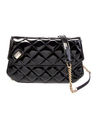 Judith Leiber Patent Leather Messenger Bag