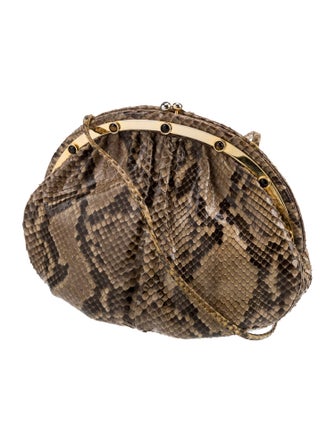 Judith Leiber Snakeskin Evening Bag