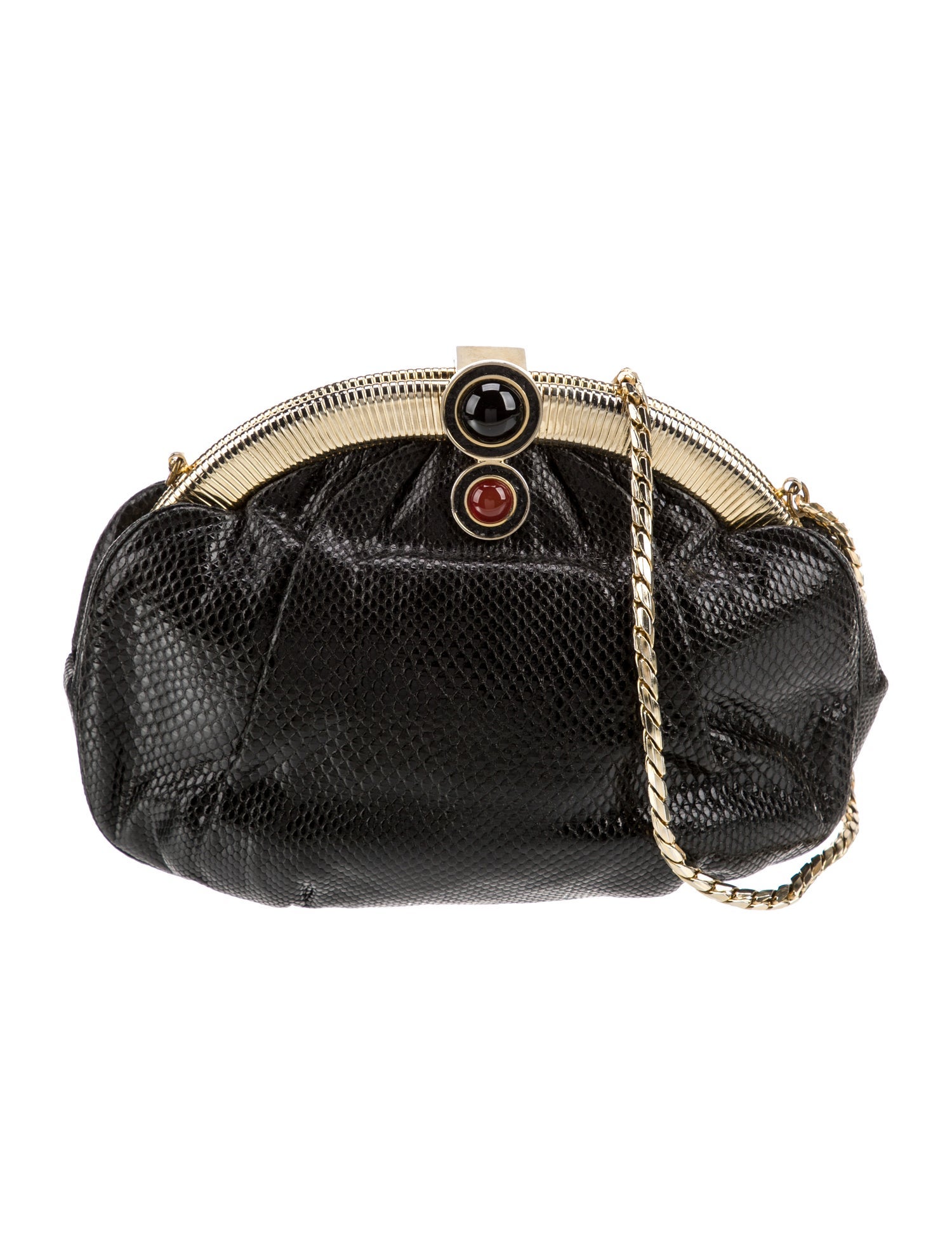 Judith Leiber Leather Minaudière