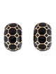 Judith Leiber Enamel Clip-On Earrings