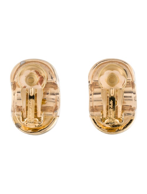 Judith Leiber Enamel Clip-On Earrings