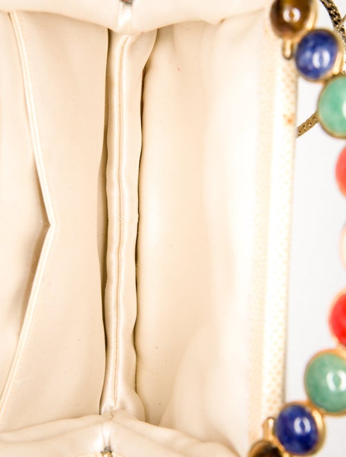 Judith Leiber Embossed Leather Shoulder Bag