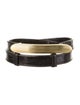 Judith Leiber Skinny Leather Belt
