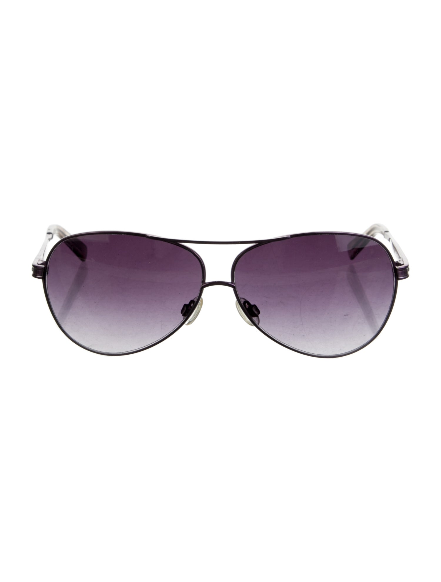 Judith Leiber Aviator Gradient Sunglasses