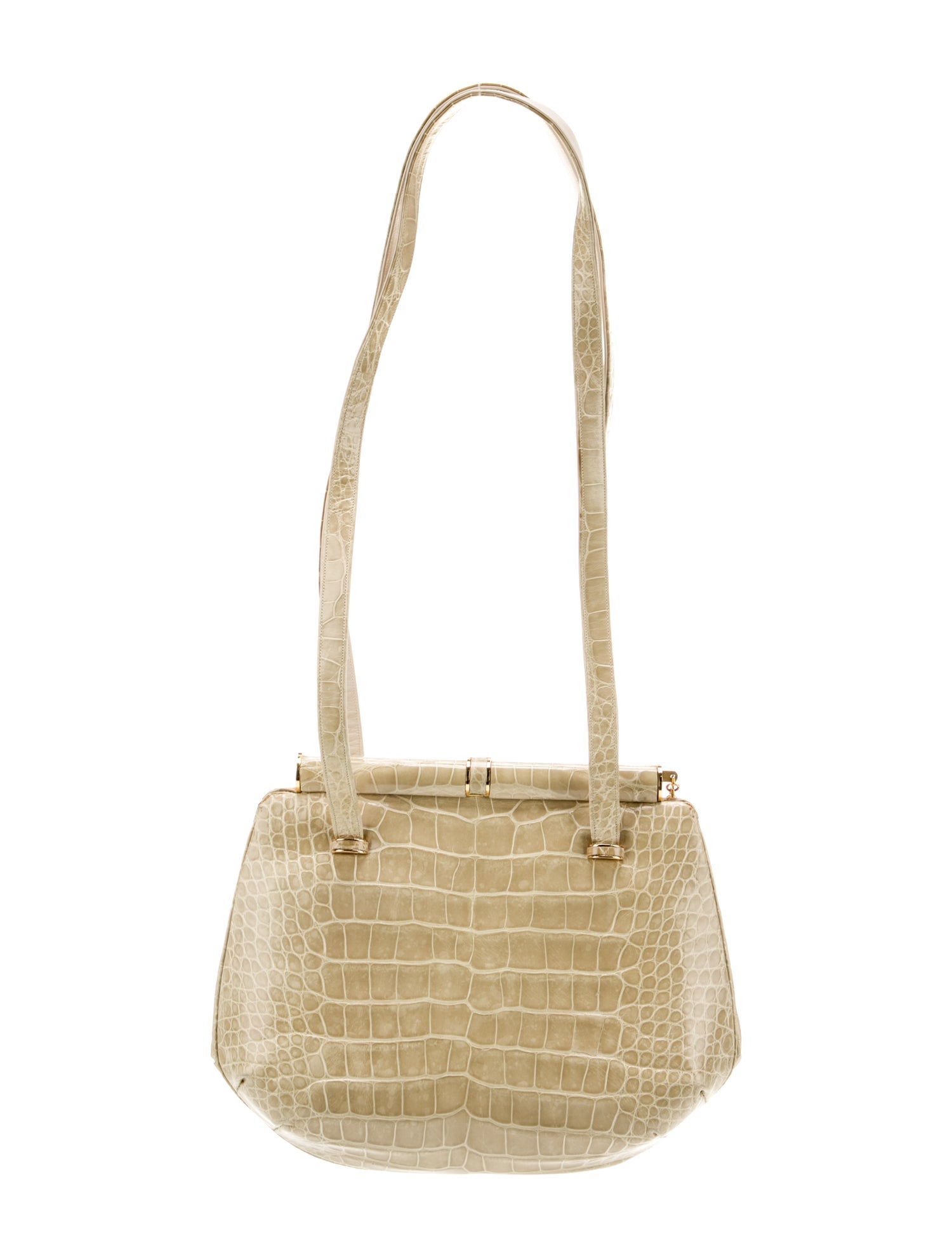 Judith Leiber Crocodile Shoulder Bag