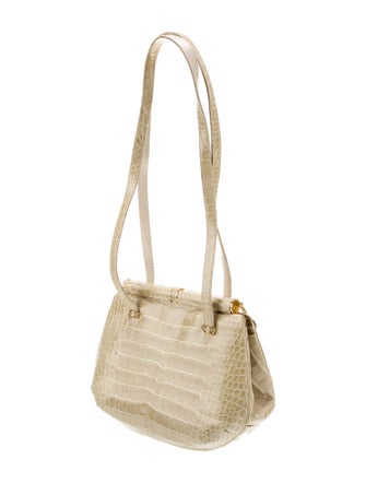 Judith Leiber Crocodile Shoulder Bag