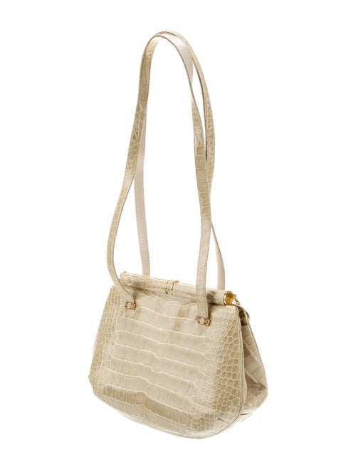 Judith Leiber Crocodile Shoulder Bag
