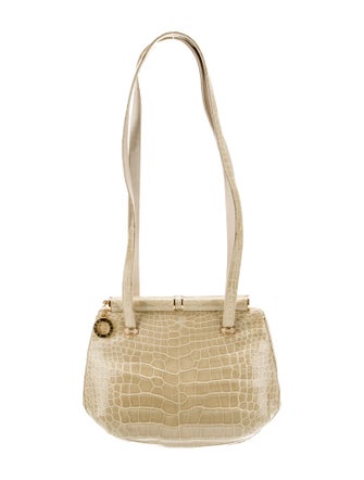 Judith Leiber Crocodile Shoulder Bag