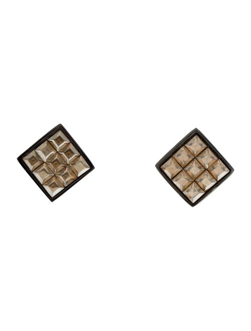 Judith Leiber Crystal Stud Earrings