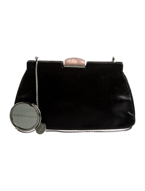 Judith Leiber Embossed Leather Shoulder Bag