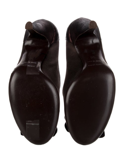 Judith Leiber Satin Crystal Embellishments Pumps