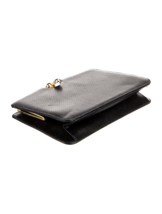 Judith Leiber Embossed Leather Clutch
