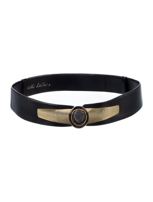 Judith Leiber Leather Waist Belt