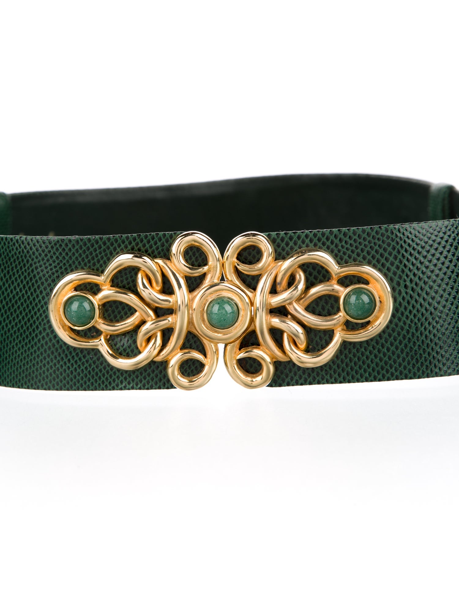 Judith Leiber Leather Waist Belt