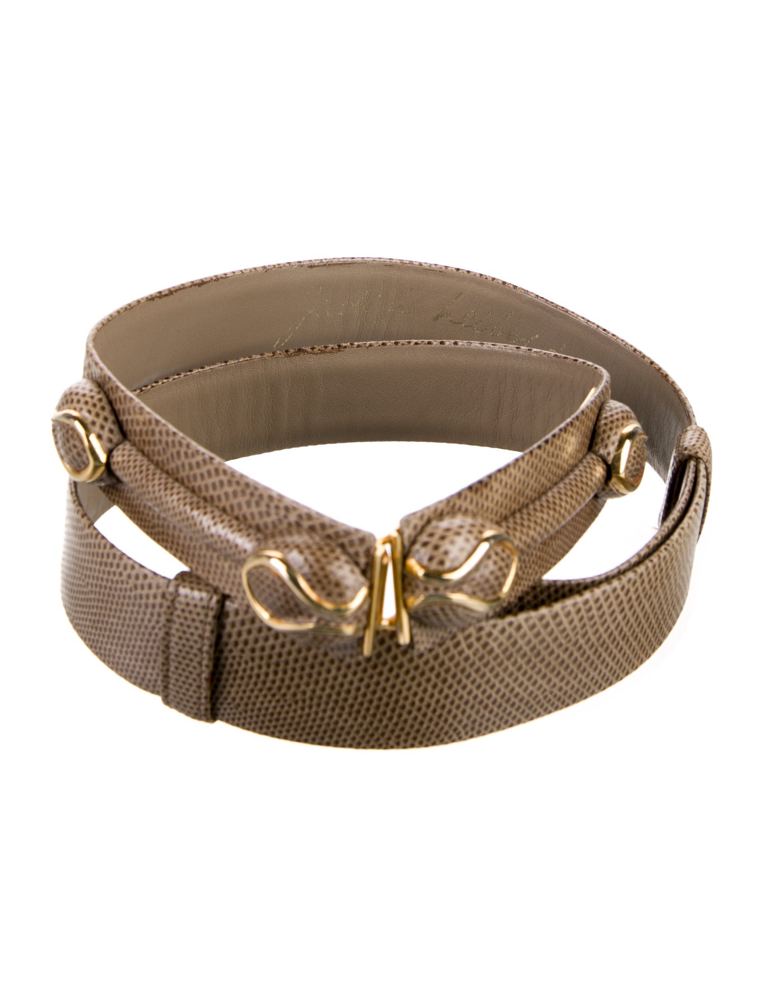 Judith Leiber Leather Waist Belt