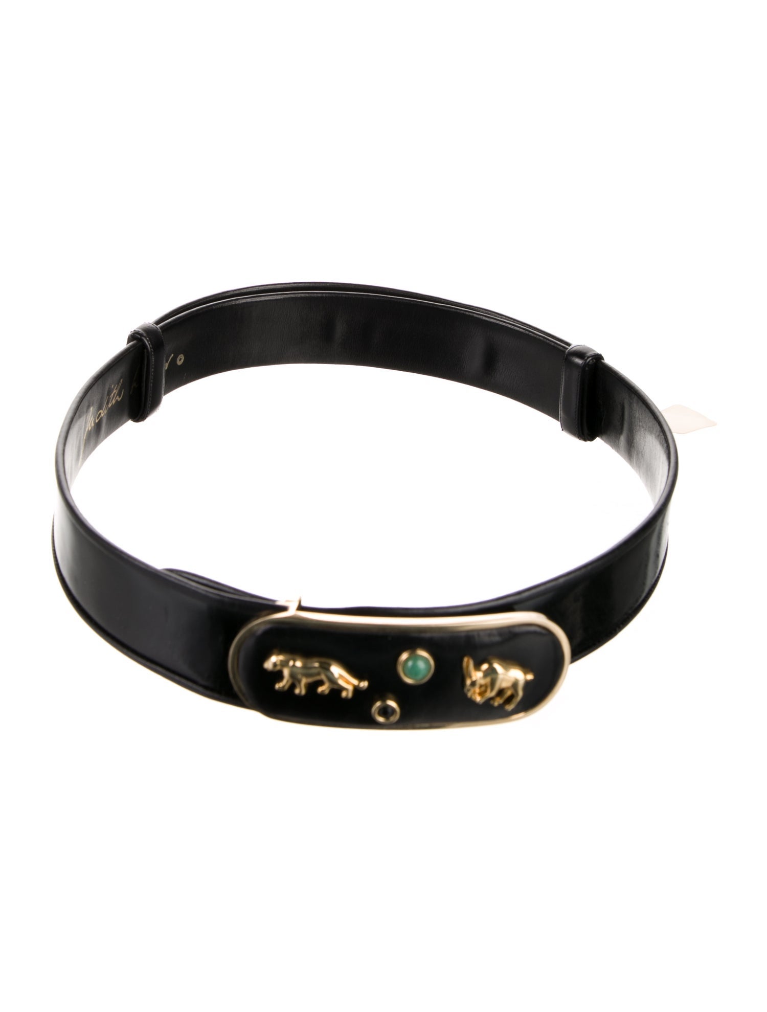 Judith Leiber Patent Leather Waist Belt