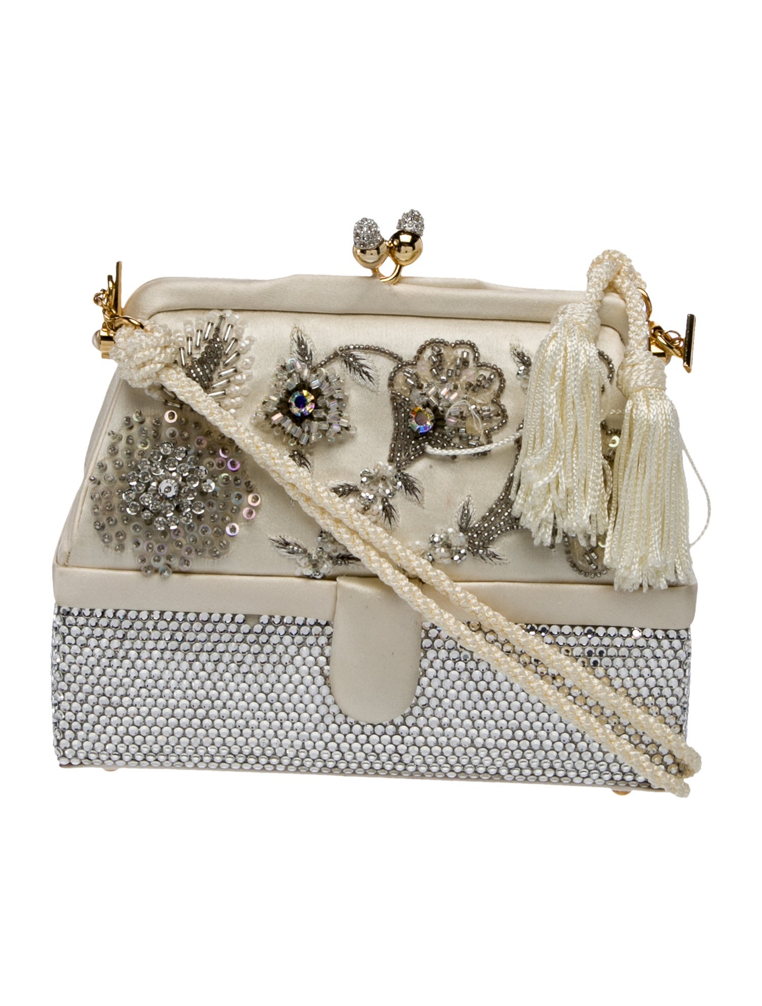 Judith Leiber Satin Crossbody Bag