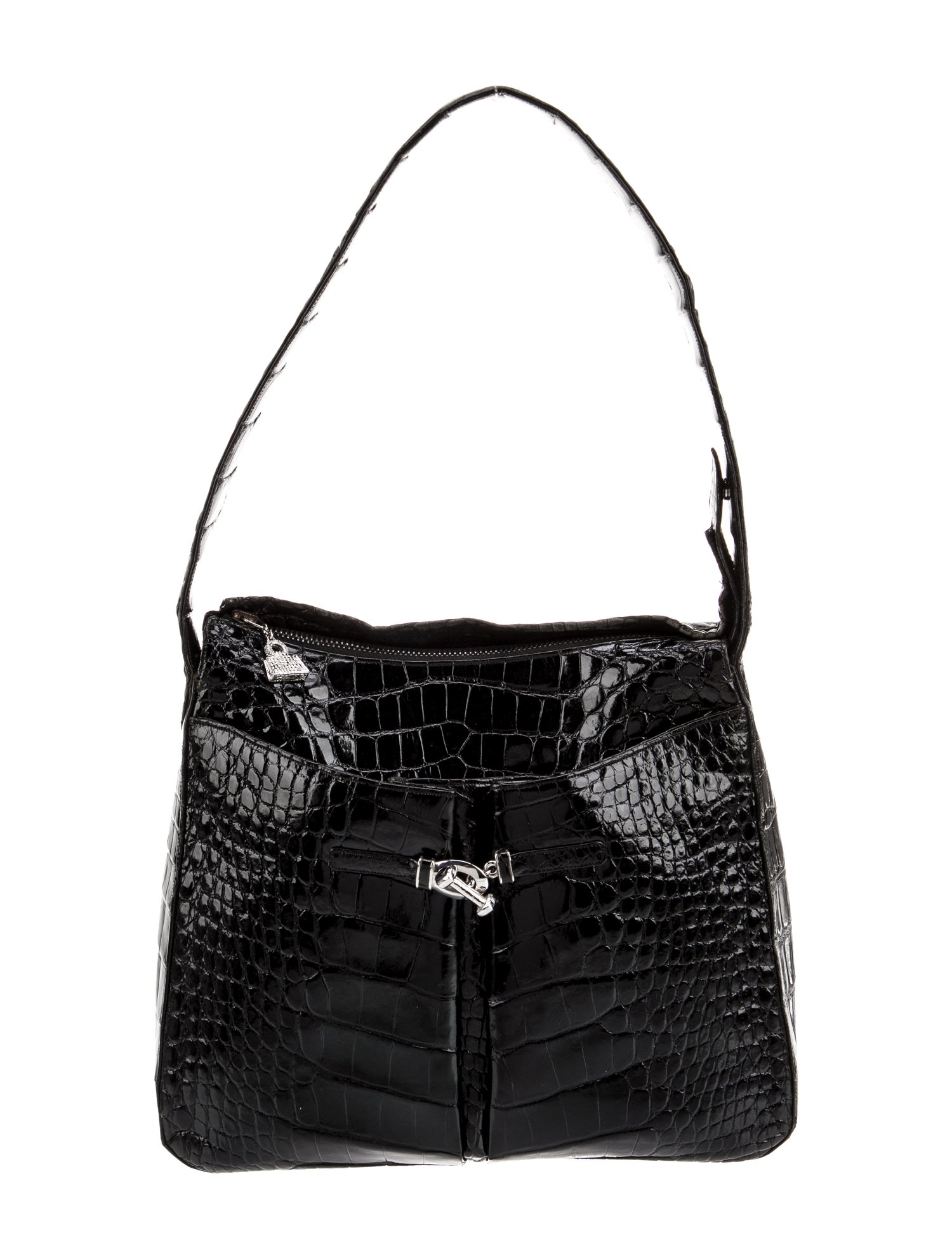 Judith Leiber Embossed Leather Shoulder Bag