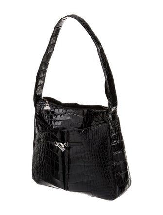Judith Leiber Embossed Leather Shoulder Bag