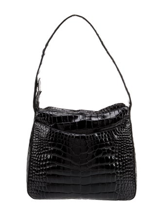 Judith Leiber Embossed Leather Shoulder Bag