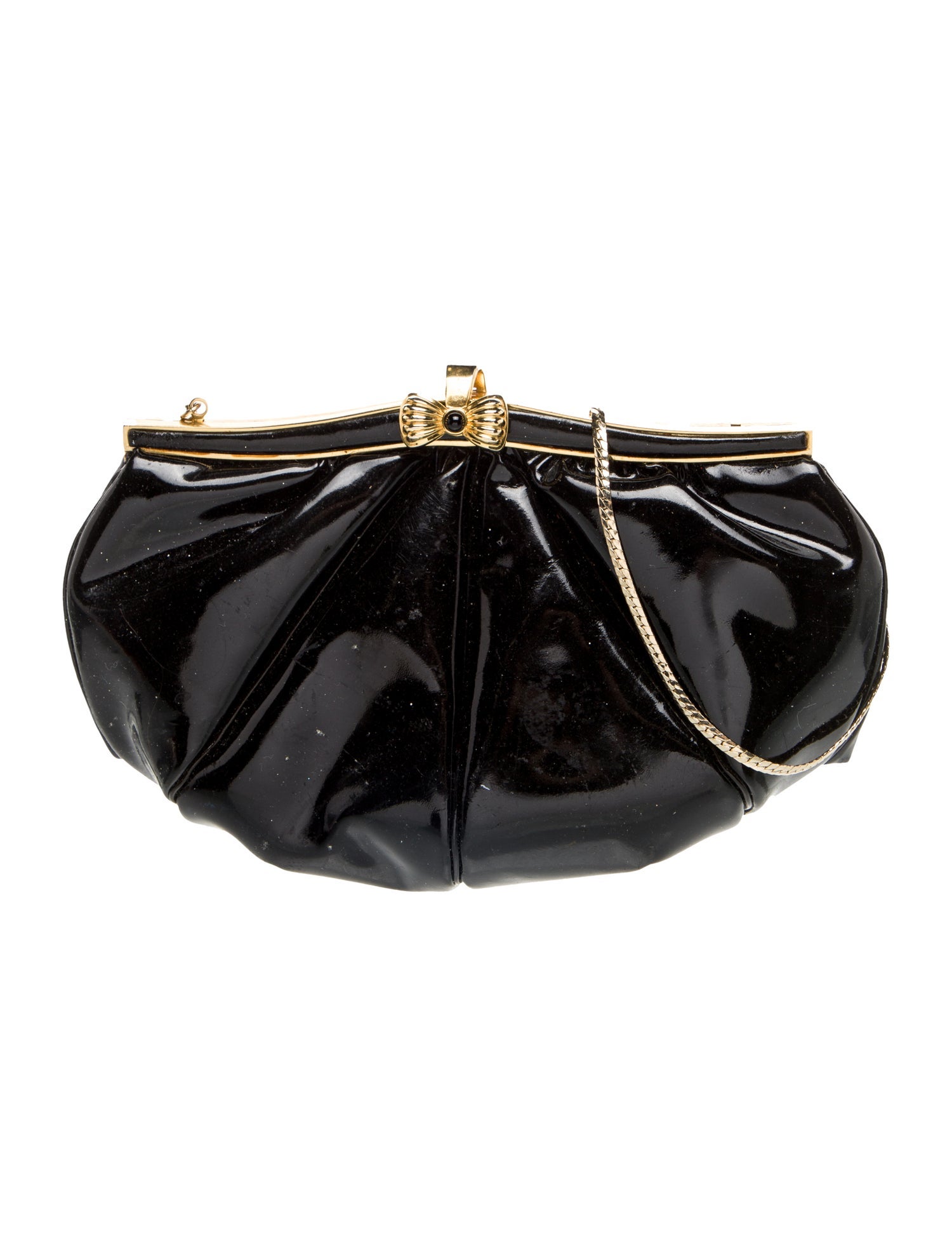 Judith Leiber Patent Leather Shoulder Bag