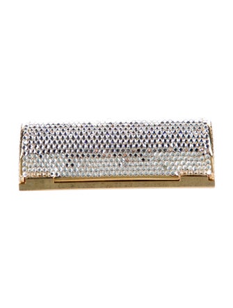 Judith Leiber crystal embellishment Lipstick Case