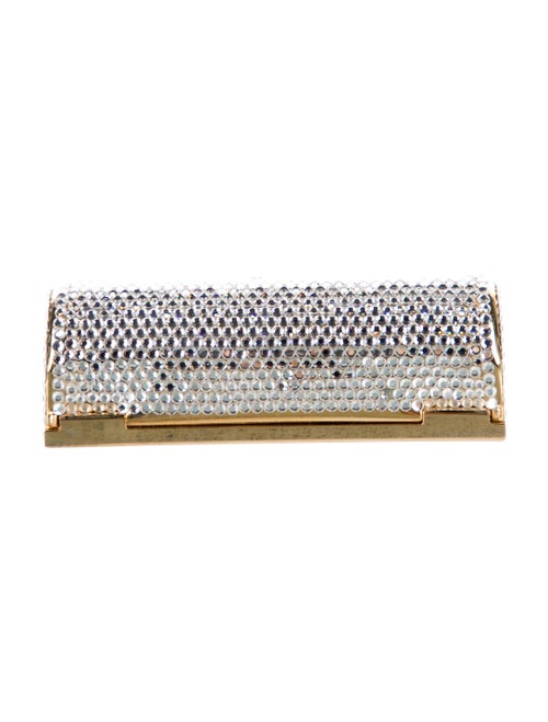 Judith Leiber crystal embellishment Lipstick Case