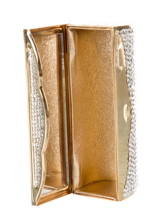 Judith Leiber crystal embellishment Lipstick Case