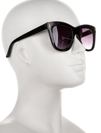 Judith Leiber Oversize Gradient Sunglasses