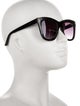 Judith Leiber Oversize Gradient Sunglasses