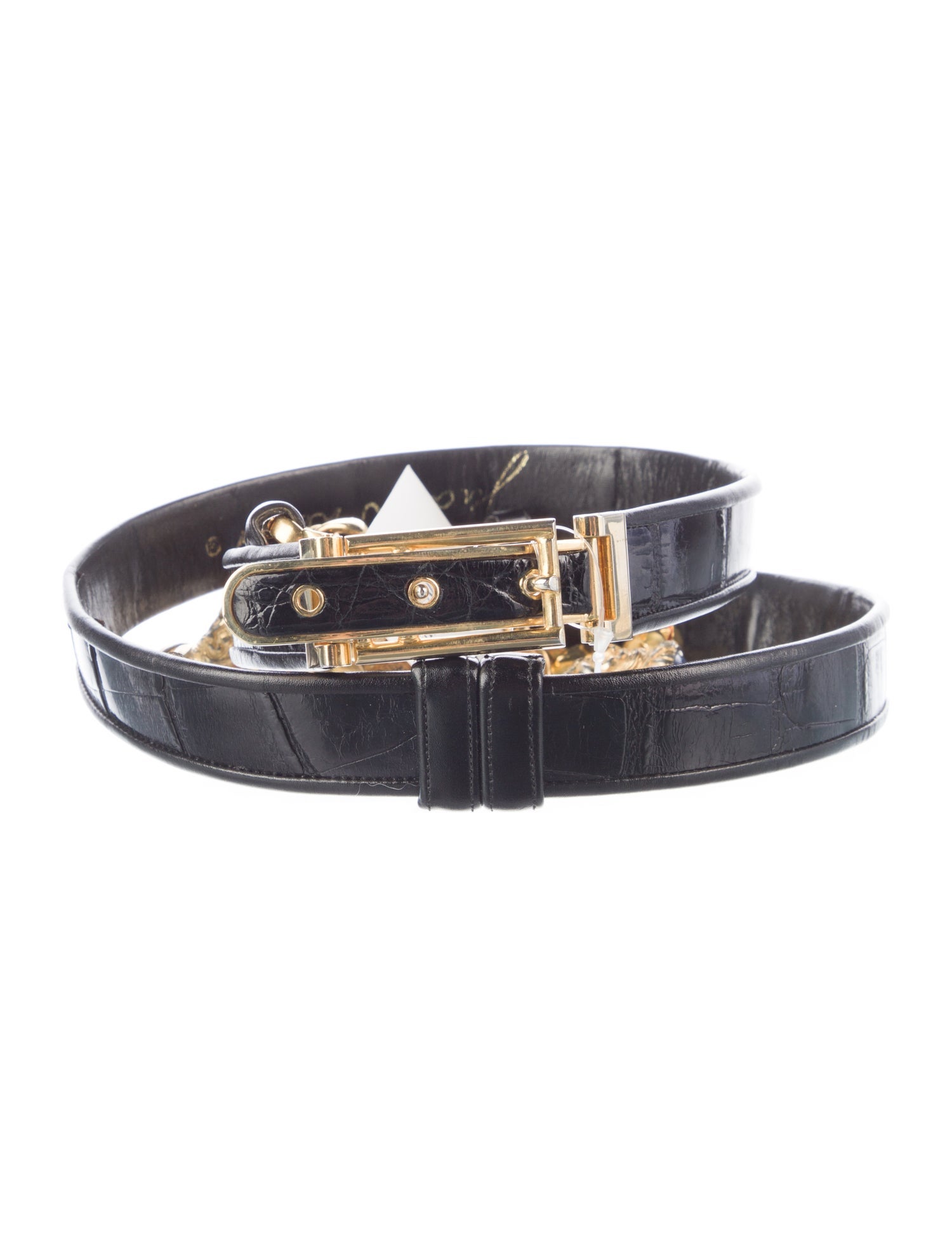Judith Leiber Leather Belt